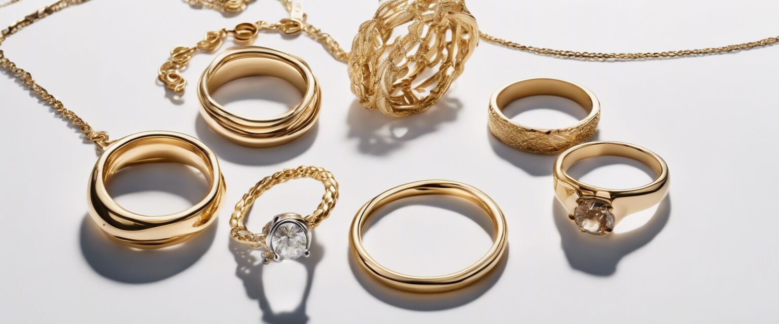 Gold minimalist jewelry